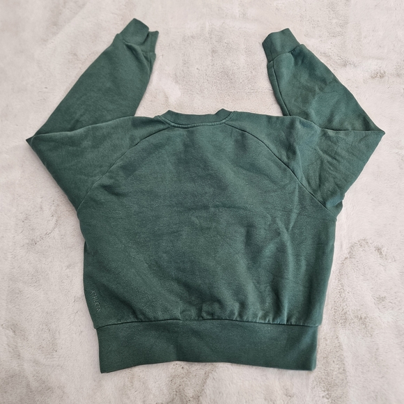 Athleta Dark Green Crewneck Sweatshirt - Picture 3 of 8